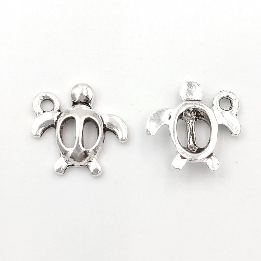 ホヌの形のチャーム 14k Amazon | 10個 ビーズクラブ チャーム ハワイアン ホヌ ロジウム